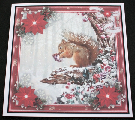 Winter Robins & Squirrel Large Bumper Kit #1   by Marion Kimberley-Scott