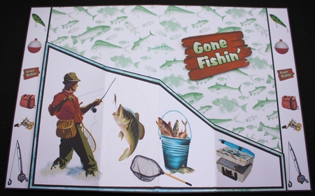 Diagonal pop-out Fishing by Marion Kimberley-Scott