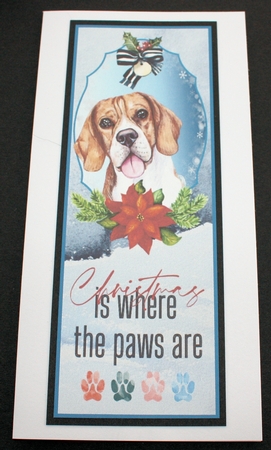 4 Cute Christmas pup bookmarks/toppers 1 by Marion Kimberley-Scott