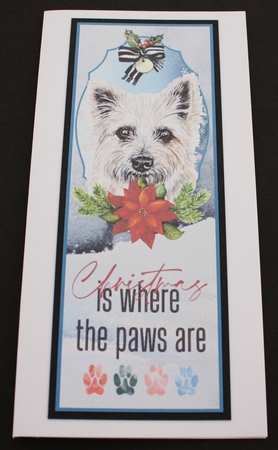 4 Cute Christmas pup bookmarks/toppers 3 by Marion Kimberley-Scott