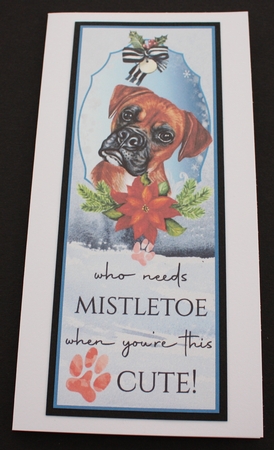 4 Cute Christmas pup bookmarks/toppers 5 by Marion Kimberley-Scott