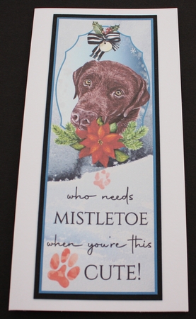 4 Cute Christmas pup bookmarks/toppers 7 by Marion Kimberley-Scott