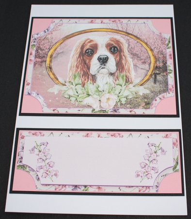 Floral English dog easel topper and stopper 6 by Marion Kimberley-Scott