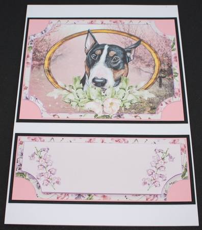 Floral English dog easel topper and stopper 7 by Marion Kimberley-Scott