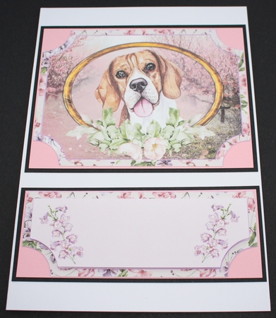 Floral English dog easel topper and stopper 10 by Marion Kimberley-Scott