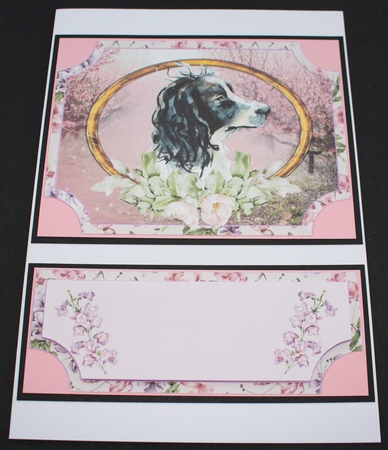 Floral English dog easel topper and stopper 11 by Marion Kimberley-Scott