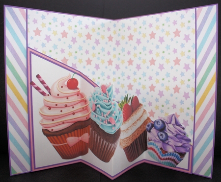 Diagonal pop-out Cupcakes by Marion Kimberley-Scott