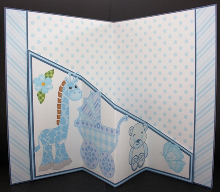 Diagonal pop-out Baby boy by Marion Kimberley-Scott