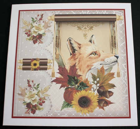 3 Autumn fox card front/toppers by Marion Kimberley-Scott