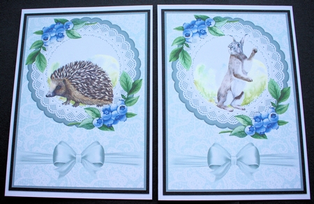 2 Forest animal card fronts 3 by Marion Kimberley-Scott