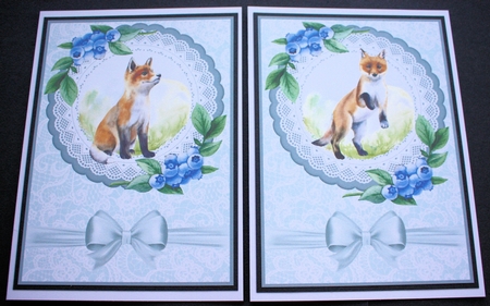2 Forest animal card fronts 4 by Marion Kimberley-Scott