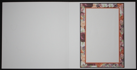 Orange and purple cute dog pocket card front 1 by Marion Kimberley-Scott