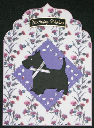Thistle - Elegant Top Card Base by Marion Kimberley-Scott
