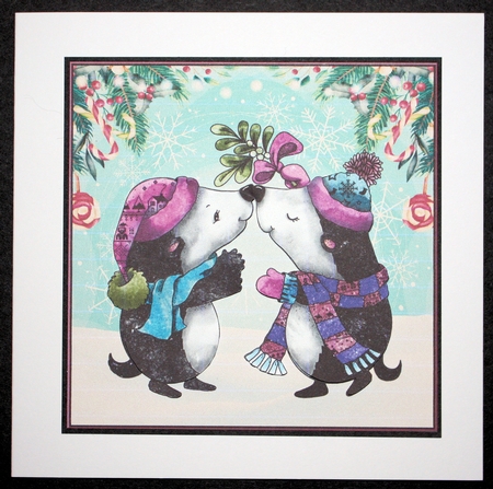 Badgers under the Misltetoe by Marion Kimberley-Scott