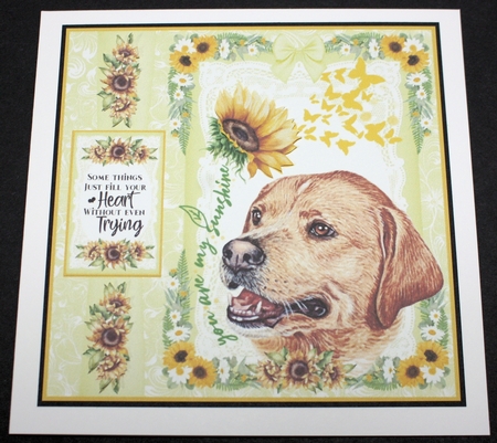 You are my sunshine Labrador card front 3 by Marion Kimberley-Scott