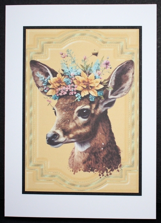 4 Floral forest animal toppers by Marion Kimberley-Scott