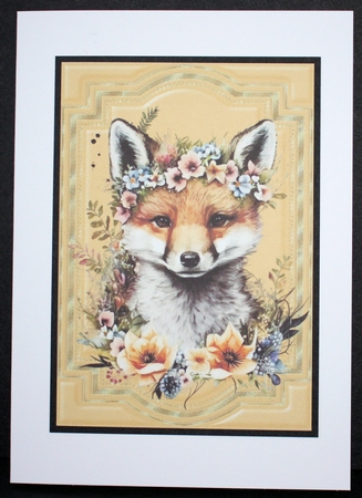 4 Floral forest animal toppers by Marion Kimberley-Scott