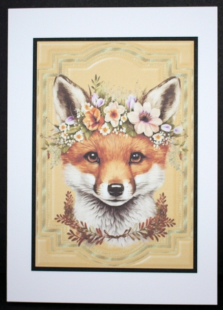 4 Floral forest animal toppers by Marion Kimberley-Scott