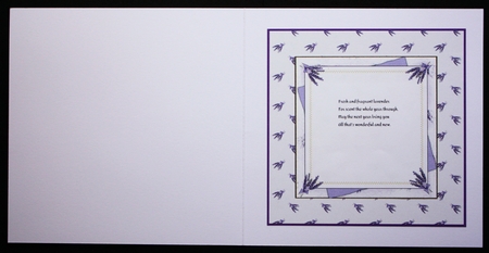 SPRIGS OF LAVENDER BACKGROUND: A4 Multi-Directional Floral Patterned Backing Paper by Marion Kimberley-Scott