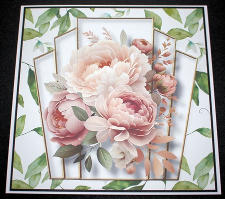 7x7 Art Deco Watercolour Bouquet Bumper Kit by Marion Kimberley-Scott