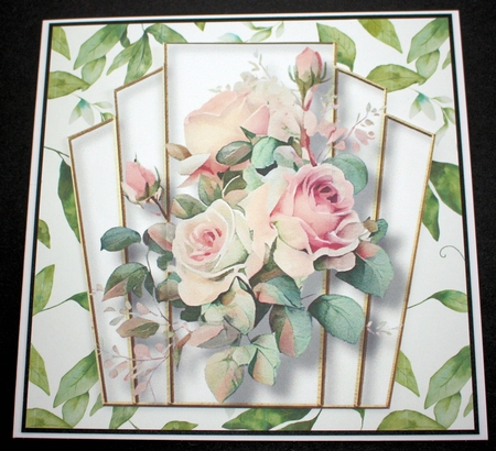 7x7 Art Deco Watercolour Bouquet Bumper Kit by Marion Kimberley-Scott