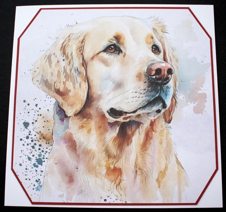 6 Watercolour Golden Retriever Toppers    by Marion Kimberley-Scott