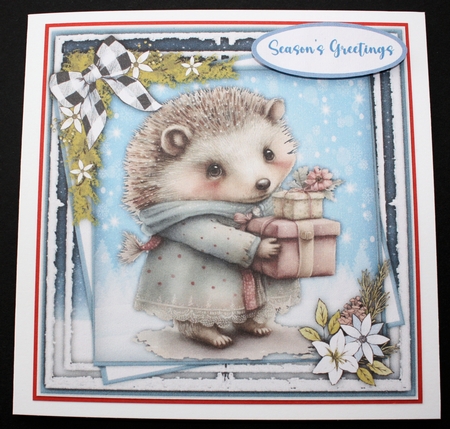 8x8 Mini Kit, Hedgehogs Christmas Presents by Marion Kimberley-Scott