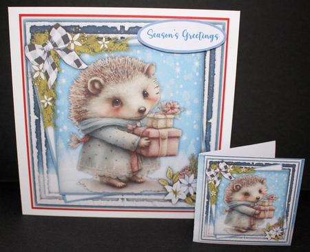 8x8 Mini Kit, Hedgehogs Christmas Presents by Marion Kimberley-Scott