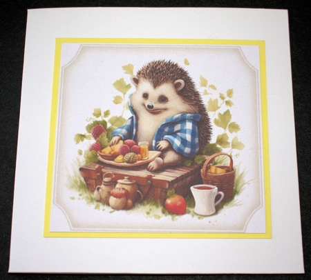 6 Picnic hedgehog toppers by Marion Kimberley-Scott