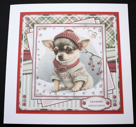 Cute Christmas Puppies Mini Page Kit  by Marion Kimberley-Scott