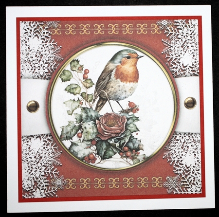8x8 Mini Kit, Beautiful Christmas Robin by Marion Kimberley-Scott