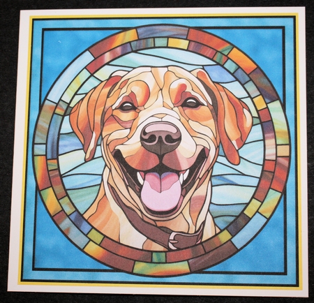 Stained Glass Dog Portrait Bumper Kit 1 by Marion Kimberley-Scott