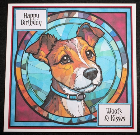 Stained Glass Dog Portrait Bumper Kit 2 by Marion Kimberley-Scott