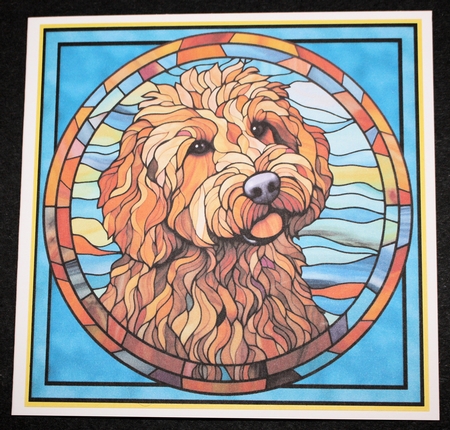 Stained Glass Dog Portrait Bumper Kit 2 by Marion Kimberley-Scott