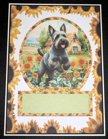 2 Sunflower Scottie toppers 1 by Marion Kimberley-Scott