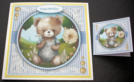 8x8 Mini Kit, Gorgeous Dandelion Teddy by Marion Kimberley-Scott