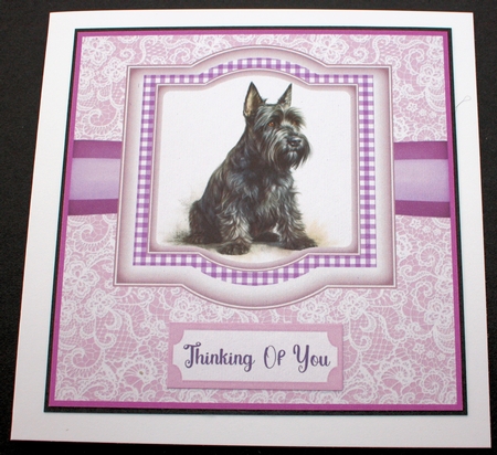 Lilac Scottie card front 1 by Marion Kimberley-Scott