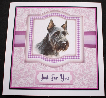 Lilac Scottie card front 3 by Marion Kimberley-Scott
