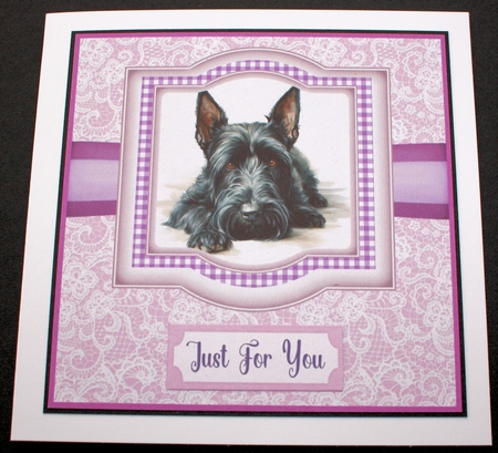 Lilac Scottie card front 4 by Marion Kimberley-Scott