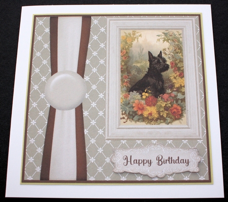 Vintage Scottish Terrier card front 4 by Marion Kimberley-Scott