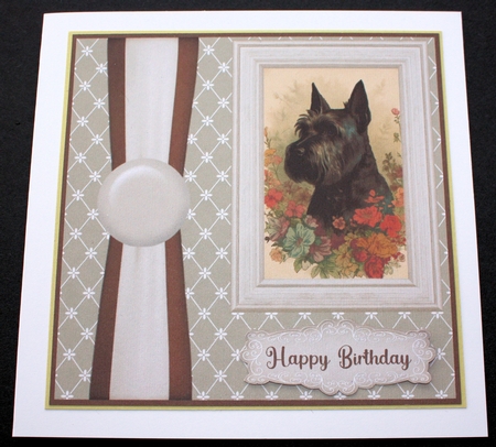 Vintage Scottish Terrier card front 5 by Marion Kimberley-Scott