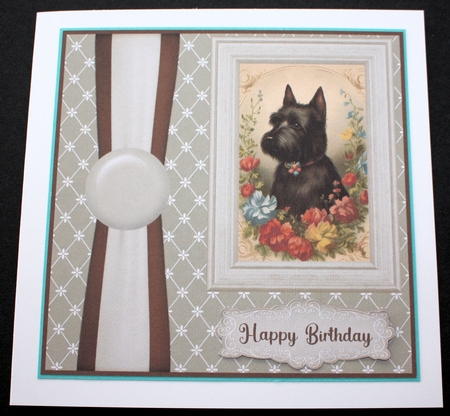 Vintage Scottish Terrier card front 7 by Marion Kimberley-Scott