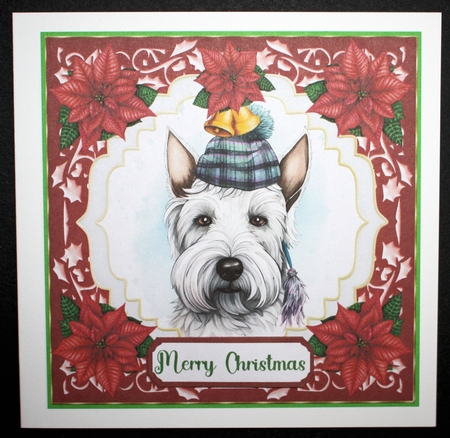 Christmas Scottish Terrier card front 7 by Marion Kimberley-Scott