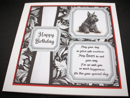 2 Panel Scottish Terrier card front 1 by Marion Kimberley-Scott