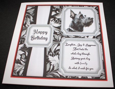 2 Panel Scottish Terrier card front 2 by Marion Kimberley-Scott