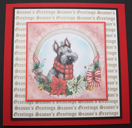 6 Christmas Scottish Terrier toppers 1 by Marion Kimberley-Scott