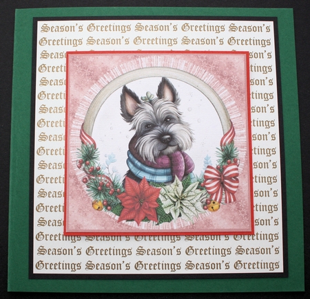6 Christmas Scottish Terrier toppers 2 by Marion Kimberley-Scott