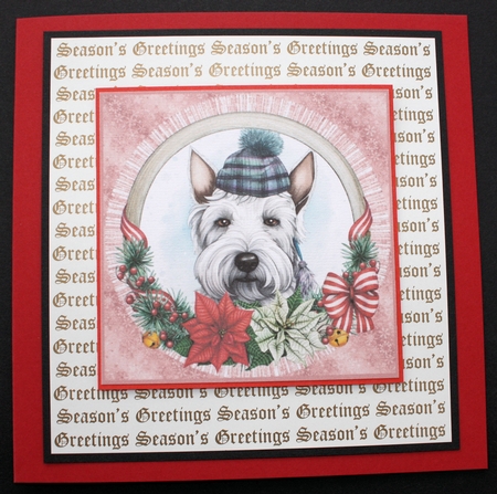 6 Christmas Scottish Terrier toppers 2 by Marion Kimberley-Scott