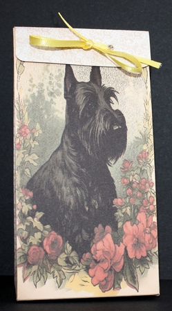 Floral Scottie pinch bag 2 by Marion Kimberley-Scott