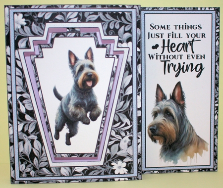 Scottish Terrier aperture card by Marion Kimberley-Scott